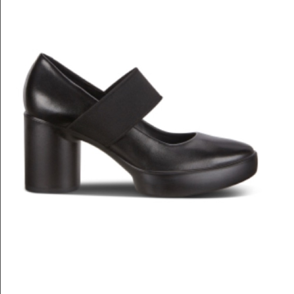 Ecco Black Mary Jane Heels